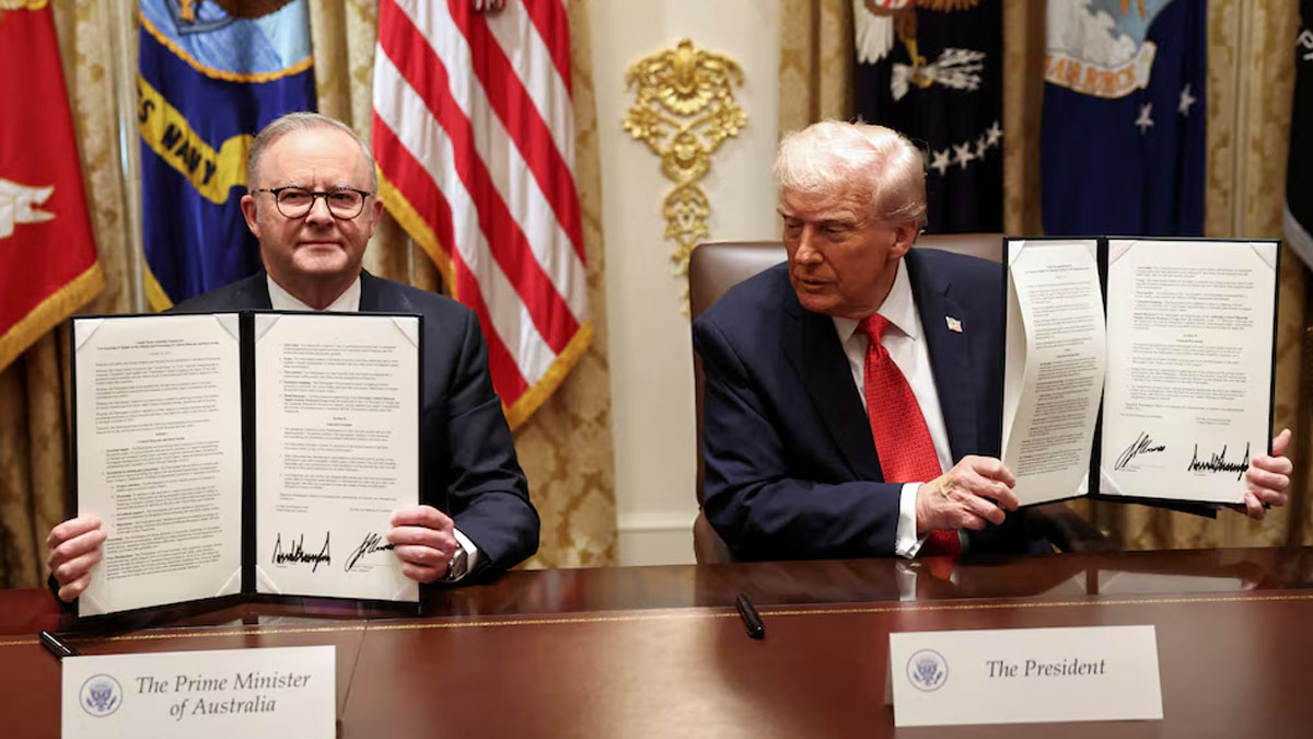 Trump and Australia Sign $2 Billion Rare Minerals Deal